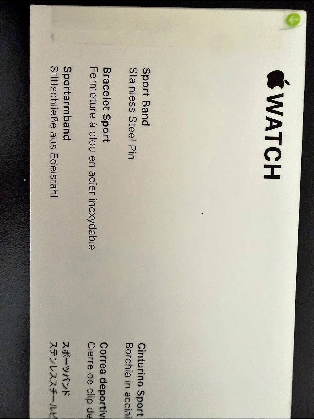 Apple Watch Sport Band White NWT